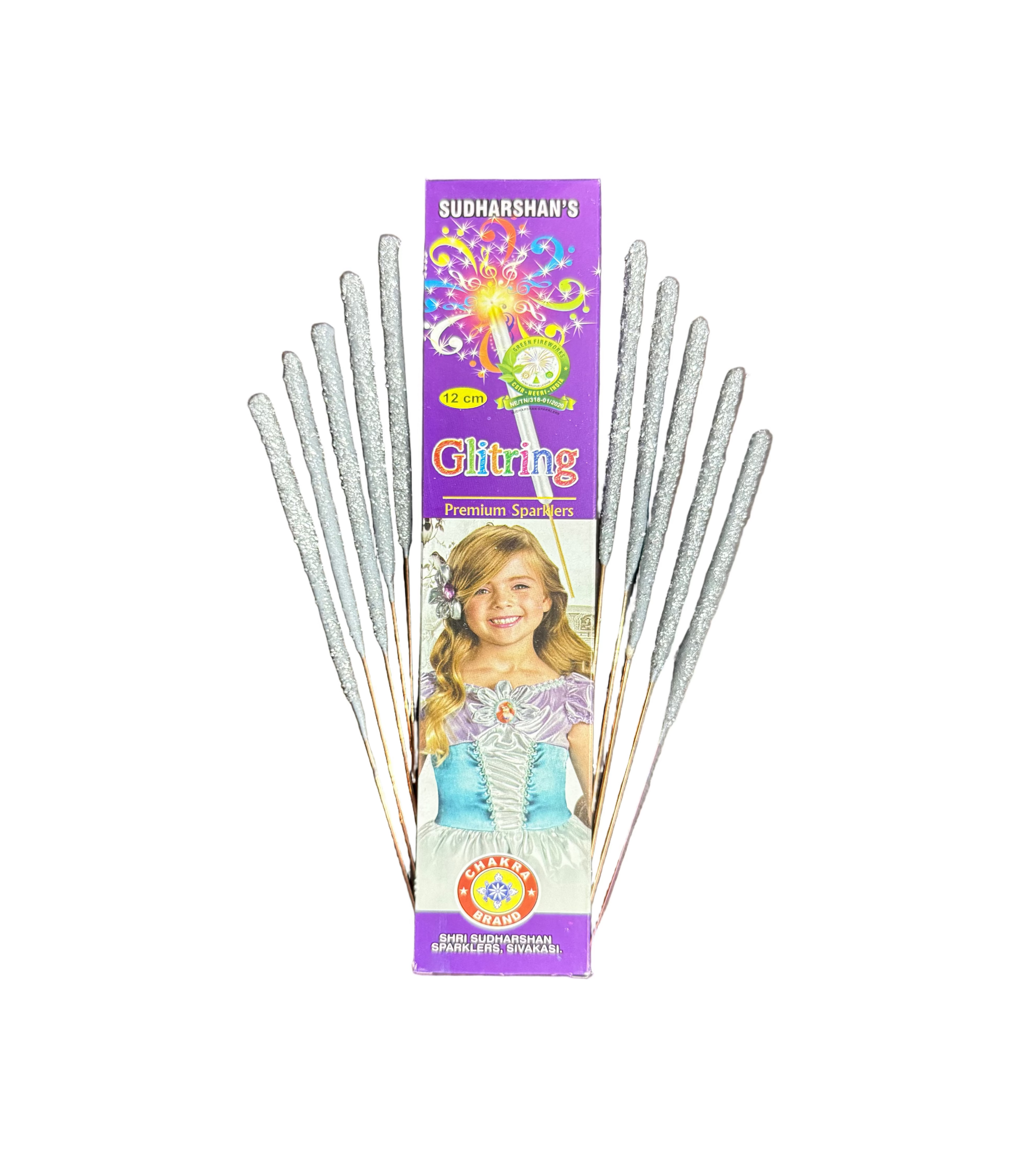 12 Cm Glittering Sparklers (10 Pcs)