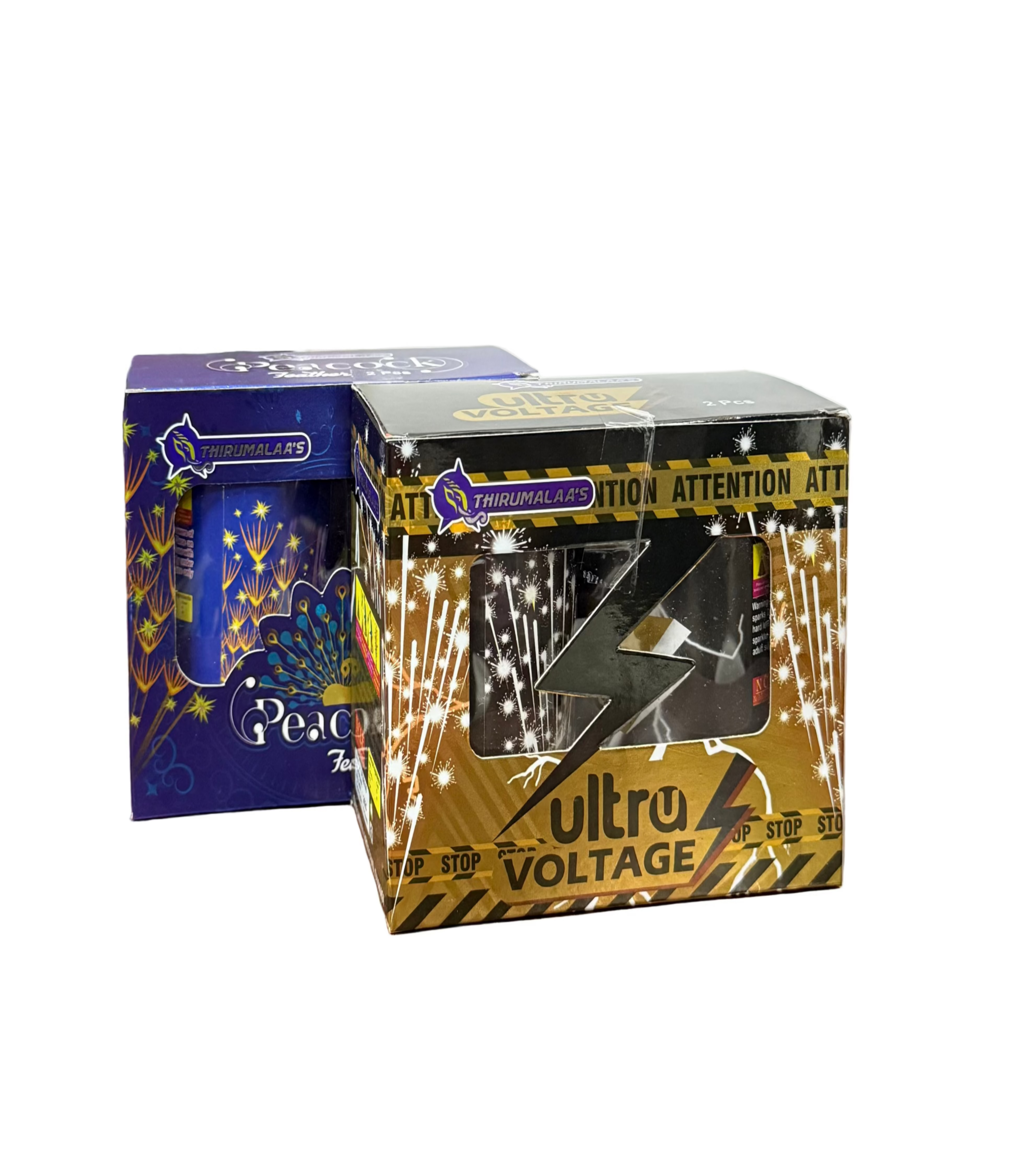 Peacock or Ultra Voltage Twin Fountain (2 pcs per pack)